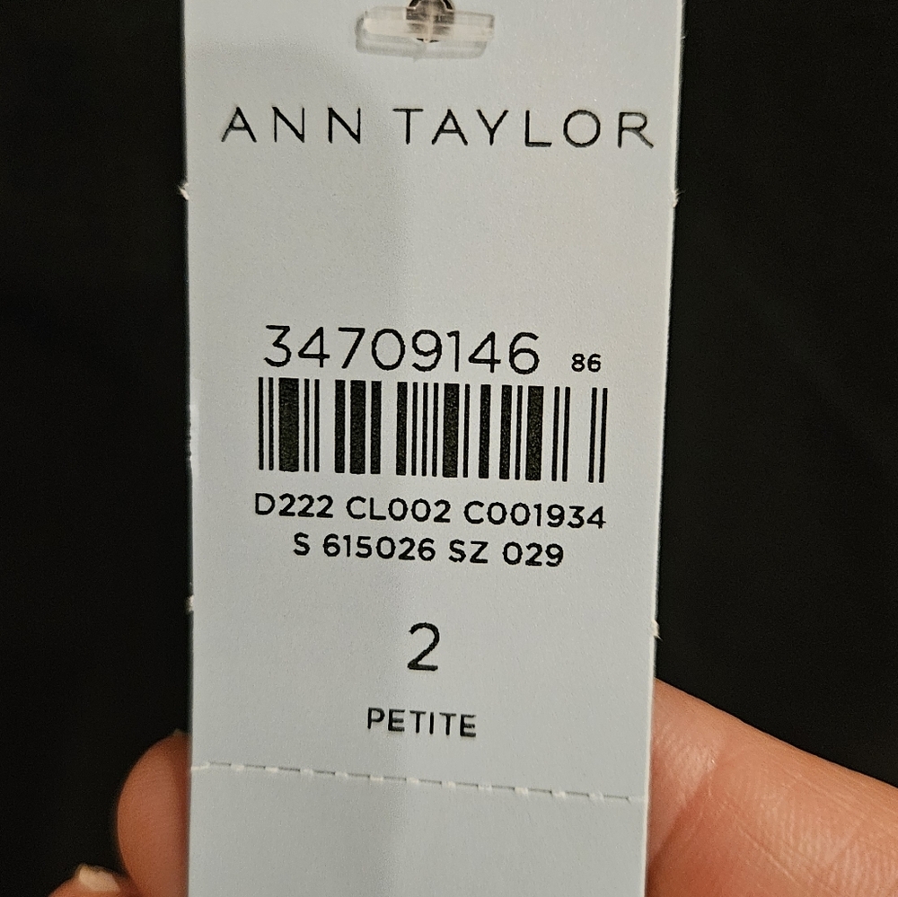 Ann Taylor deep sky navy Seamed Pencil Skirt- size 2 petite BRAND NEW NEVER WORN - Picture 8 of 8